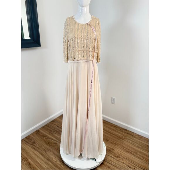 Mac Duggal 9180 Long Mother of the Bride Formal Dress Size 10 - Picture 4 of 10